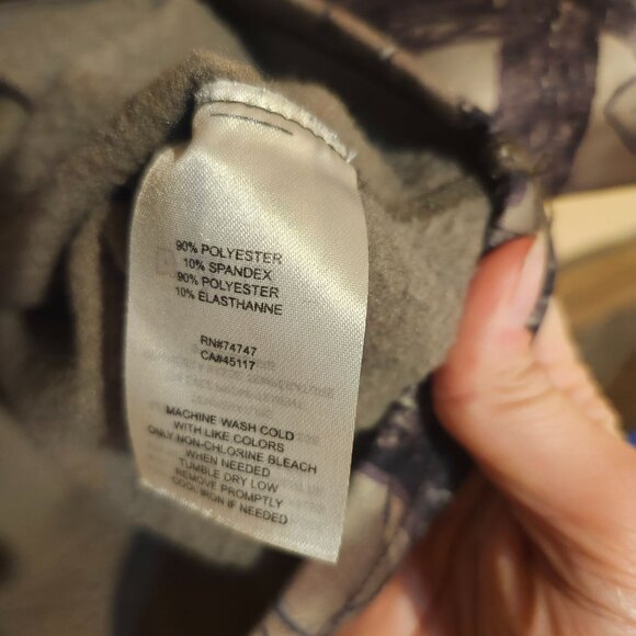 Red Head Mens Size Small True Timber Camo Fleece-Lined Shirt Sweatshirt - Picture 3 of 7